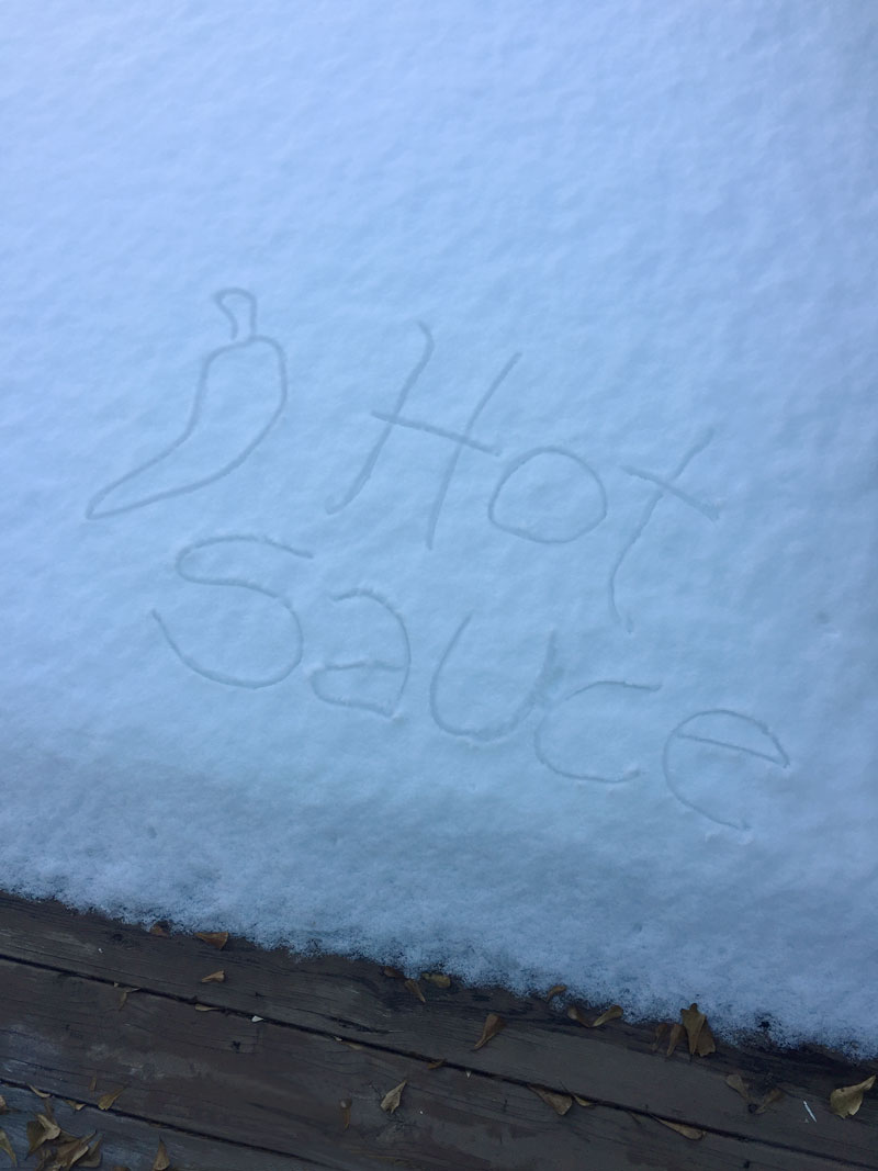 Hot Sauce Snow